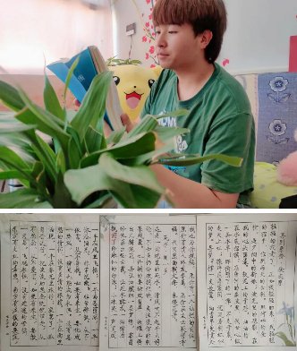 认真研读的模样